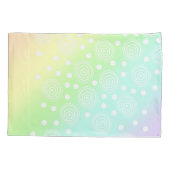 Rainboogcirkels voor pasta's in cirkels Kussensloo Kussensloop (Achterkant)