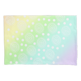 Rainboogcirkels voor pasta's in cirkels Kussensloo Kussensloop