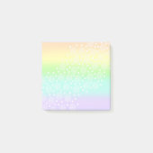 Rainboogcirkels voor pasta's in cirkels post-it® notes (Voorkant)