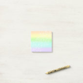 Rainboogcirkels voor pasta's in cirkels post-it® notes (Op bureau)