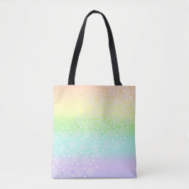 Rainboogcirkels voor pasta's in cirkels tote bag