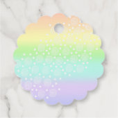 Rainboogcirkels voor pasta's in cirkels voor venti bedankjes labels (Achterkant)