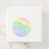 Rainboogcirkels voor pasta's in cirkels voor venti bedankjes labels (In situ)