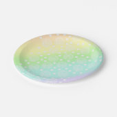 Rainboogcirkels voor pasta's in cirkelvormige Bord (Gekanteld)