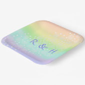 Rainboogcirkels voor pasta's papieren bordje (Gebogen)