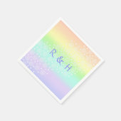 Rainboogcirkels voor pasta's servet (Hoek)