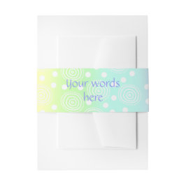 Rainboogcirkels voor pasta's uitnodigingen wikkel