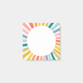 Rainboogcirkelvormig afbeelding kleurrijk vun mode post-it® notes (Voorkant)