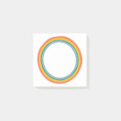 Rainboogcirkelvormig afbeelding kleurrijk vun mode post-it® notes (Voorkant)