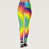 Rainboogconcentrische cirkel leggings (Achterkant)