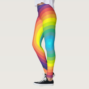 Rainboogconcentrische cirkel leggings