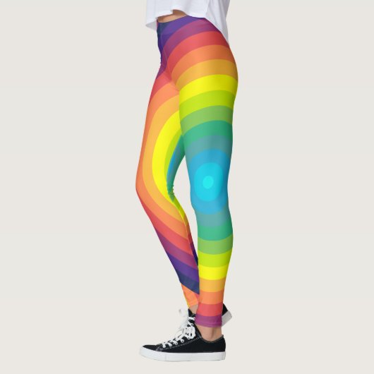 Rainboogconcentrische cirkel leggings (Links)