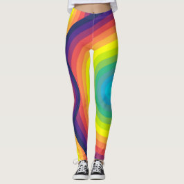 Rainboogconcentrische cirkel leggings