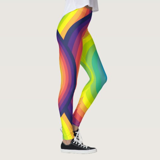 Rainboogconcentrische cirkel leggings (Rechts)