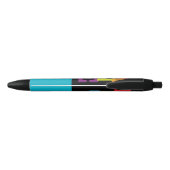 Rainboogdans Verticaal Zwarte Inkt Pen (Achterkant)