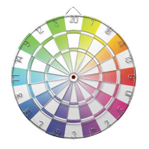 Rainboogdartboard 2 dartbord