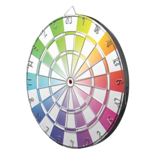 Rainboogdartboard 2 dartbord (Voorkant Rechts)