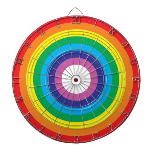 Rainboogdartboard Dartbord