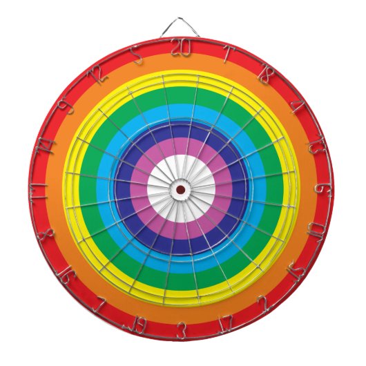 Rainboogdartboard Dartbord (Voorkant)