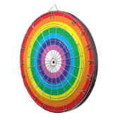 Rainboogdartboard Dartbord (Voorkant Rechts)