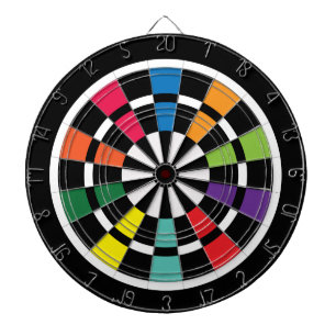 Rainboogdartboard Dartbord