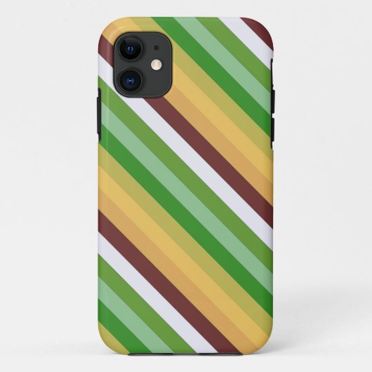 Rainboogdiagonaal vormgegeven strepen patroon Case-Mate iPhone case (Achterkant)