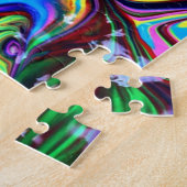 Rainboogdraai verf complex patroon verven legpuzzel (Zijkant)