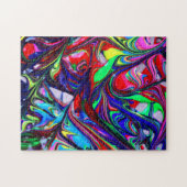 Rainboogdraai verf complex patroon verven legpuzzel (Horizontaal)