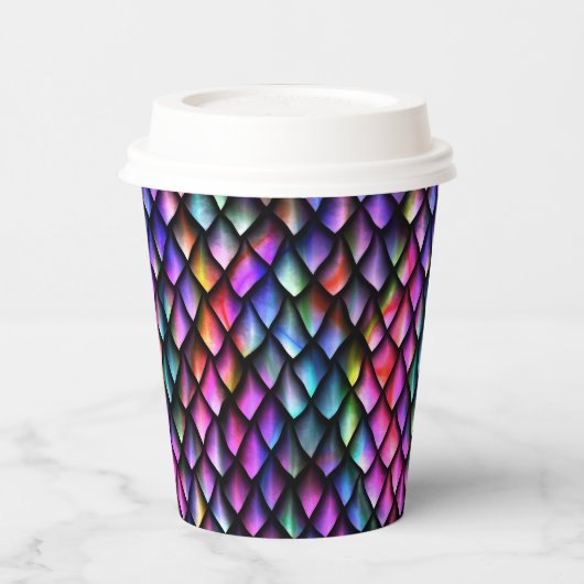 Rainboogdraak schaalt papierbekertjes papieren bekers (Links)