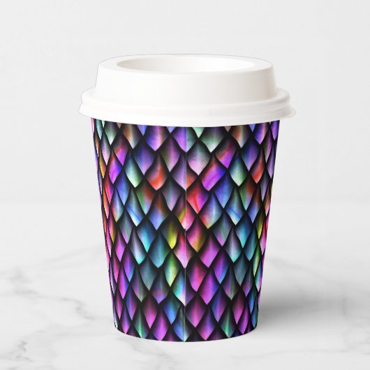 Rainboogdraak schaalt papierbekertjes papieren bekers (Rechts)