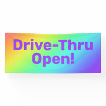 Rainboogdrive-Thru Open Banner