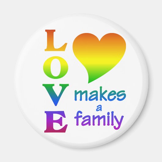 Rainboogfamilie magneet (Voorkant)