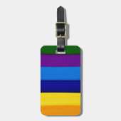 Rainboogfelende strepen bagagelabel (Voorkant verticaal)