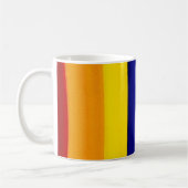 Rainboogfelende strepen koffiemok (Links)