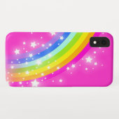 Rainboogfelroze kinder draagtas Case-Mate iPhone case (Achterkant (horizontaal))