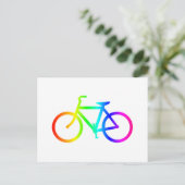 Rainboogfiets 4 briefkaart (Staand voorkant)