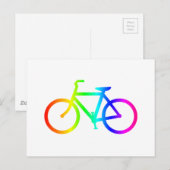 Rainboogfiets 4 briefkaart (Voorkant / Achterkant)