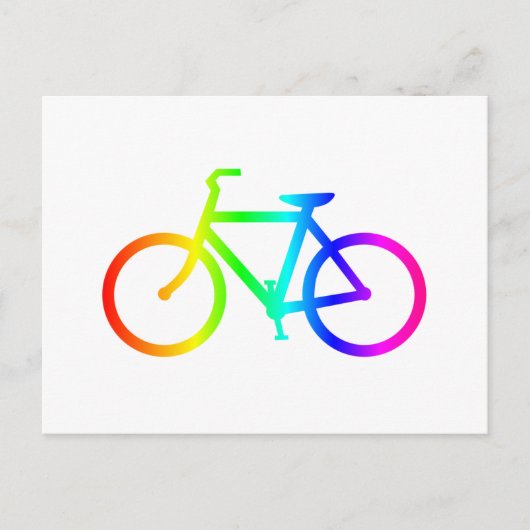 Rainboogfiets 4 briefkaart (Voorkant)