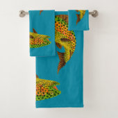 Rainboogforel 1 van Aspen Leaf Bad Handdoek (Insitu)