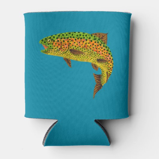 Rainboogforel 1 van Aspen Leaf Blikjeskoeler (Voorkant)