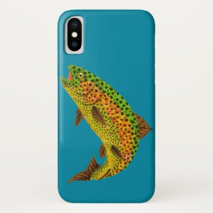 Rainboogforel 1 van Aspen Leaf Case-Mate iPhone Case