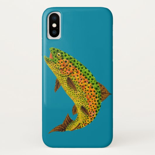 Rainboogforel 1 van Aspen Leaf Case-Mate iPhone Case (Achterkant)