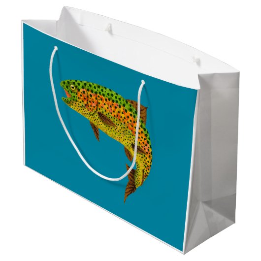 Rainboogforel 1 van Aspen Leaf Groot Cadeauzakje (Achterkant Gekanteld)