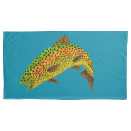 Rainboogforel 1 van Aspen Leaf Kussensloop