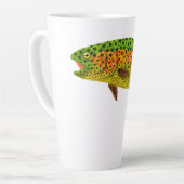 Rainboogforel 1 van Aspen Leaf Latte Mok (Linkerhoek)