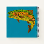 Rainboogforel 1 van Aspen Leaf Notitieboek (Achterkant)