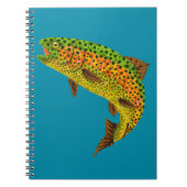 Rainboogforel 1 van Aspen Leaf Notitieboek (Voorkant)