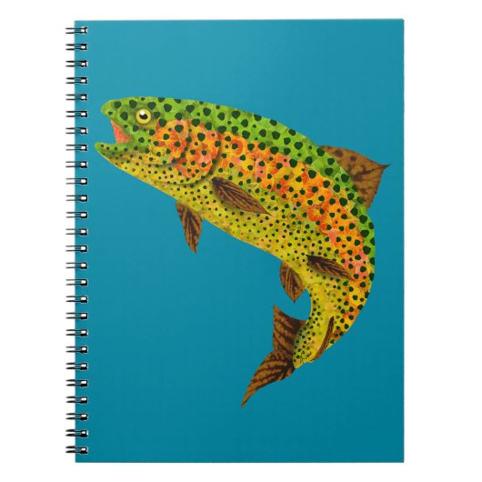 Rainboogforel 1 van Aspen Leaf Notitieboek (Voorkant)