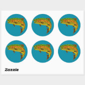 Rainboogforel 1 van Aspen Leaf Ronde Sticker (Vel)