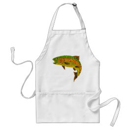 Rainboogforel 1 van Aspen Leaf Standaard Schort